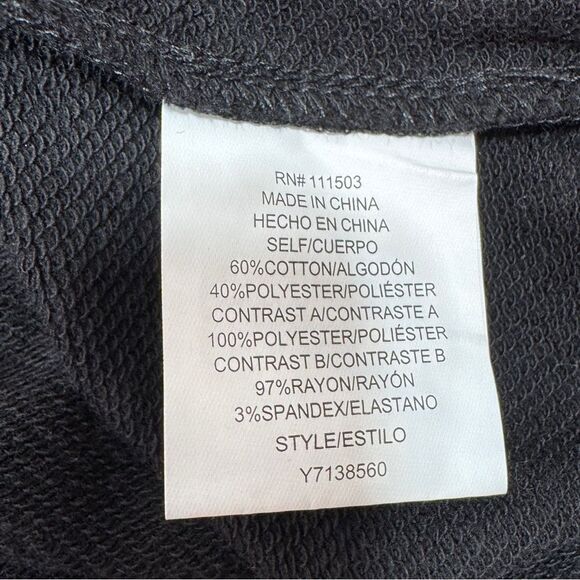 Luxology Jersey Knit Sheer Striped Sleeve Shift Dress Black XS - Picture 10 of 12